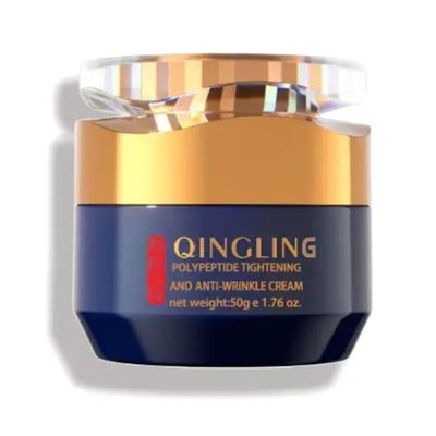 Qingling Face Cream, Qingling Crema Para Arrugas, Qingling Wrinkle Removal Cream, Polypeptide Tightening and Anti-Wrinkle Cream, Firming Anti-aging Eye Cream for Women Men (1)