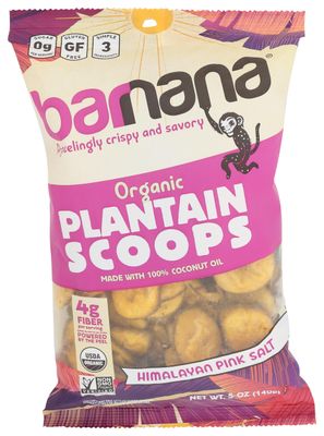 Barnana Plantain Scoops Pink Slt 5 OZ