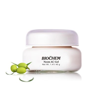 BIOCHEM Neem AC Facial Moisturizing Gel - 1.41 oz 40 g, Oil-Control Soothing AC Gel with Natural Neem Extract