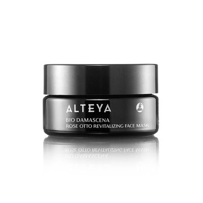 Alteya Organics Bio Damascena Revitalizing Face Mask with Bulgarian Rose Essential Oil (Rose Otto), Ectoin and Bisabolol - Certified Organic - 1.7 Fl Oz50mL