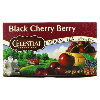Celestial Seasonings Black Cherry Berry Tea Bags, 20 Count (Pack of 2)