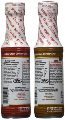 Colgin Hickory Mesquite Liquid Smoke (4 oz each) Bundle for Home Cooks BBQ Enthusiasts - Ideal Liquid Smoke for Cooking - Bold Texas Smokehouse Flavor for Meats, Sauces, Sides (2 pack)