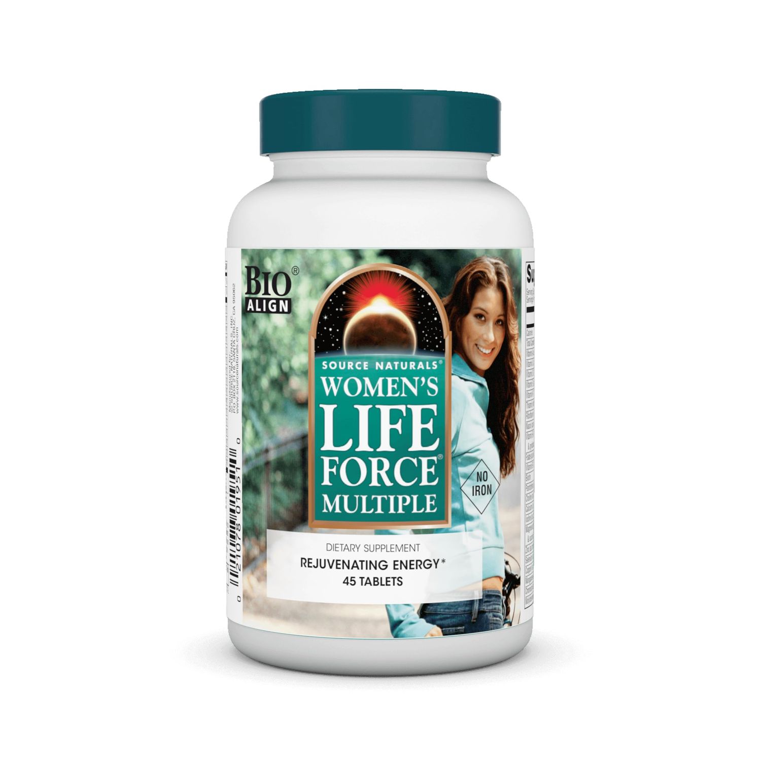 Source Naturals Women&#39;s Life Force Multiple Iron Free - Daily Complete Multivitamin 13 Essential Vitamins, Antioxidants, Herbs, Nutrients Minerals - Enhanced Energy Immune Boost - 45 Tablets
