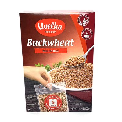 Buckwheat &quot;Extra&quot; Quick-Cooking 5 x 80Gr Packets, Uvelka