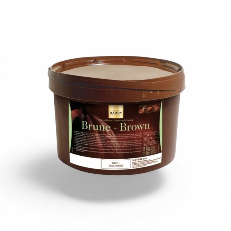 Cacao Barry French Dark Chocolate Pate A Glacer, 5 kg Tub, No Tempering Required, Premium Chocolate Compound