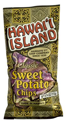 Hawaii Island Gourmet Atebara&#39;s Purple Sweet Potato Chips