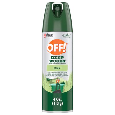 OFF! Deep Woods Insect Repellent Aerosol, Dry, Non-Greasy Formula, Bug Spray with Long Lasting Protection from Mosquitoes, 4 oz
