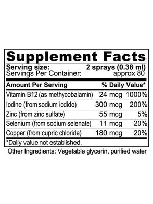 Youngevity Ultimate Iodine Supplement - Vegan Supplement with 300 mcg Iodine, B12, Zinc, Selenium Copper - Liquid Iodine for Energy, Metabolism, Hormone Balance - Non-GMO, Gluten-Free