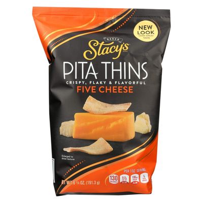 Stacy&#39;s Pita Chips, Pita Crisps; C&#39;est La Cheese, Pack of 8, Size - 6.75 OZ, Quantity - 1 Case