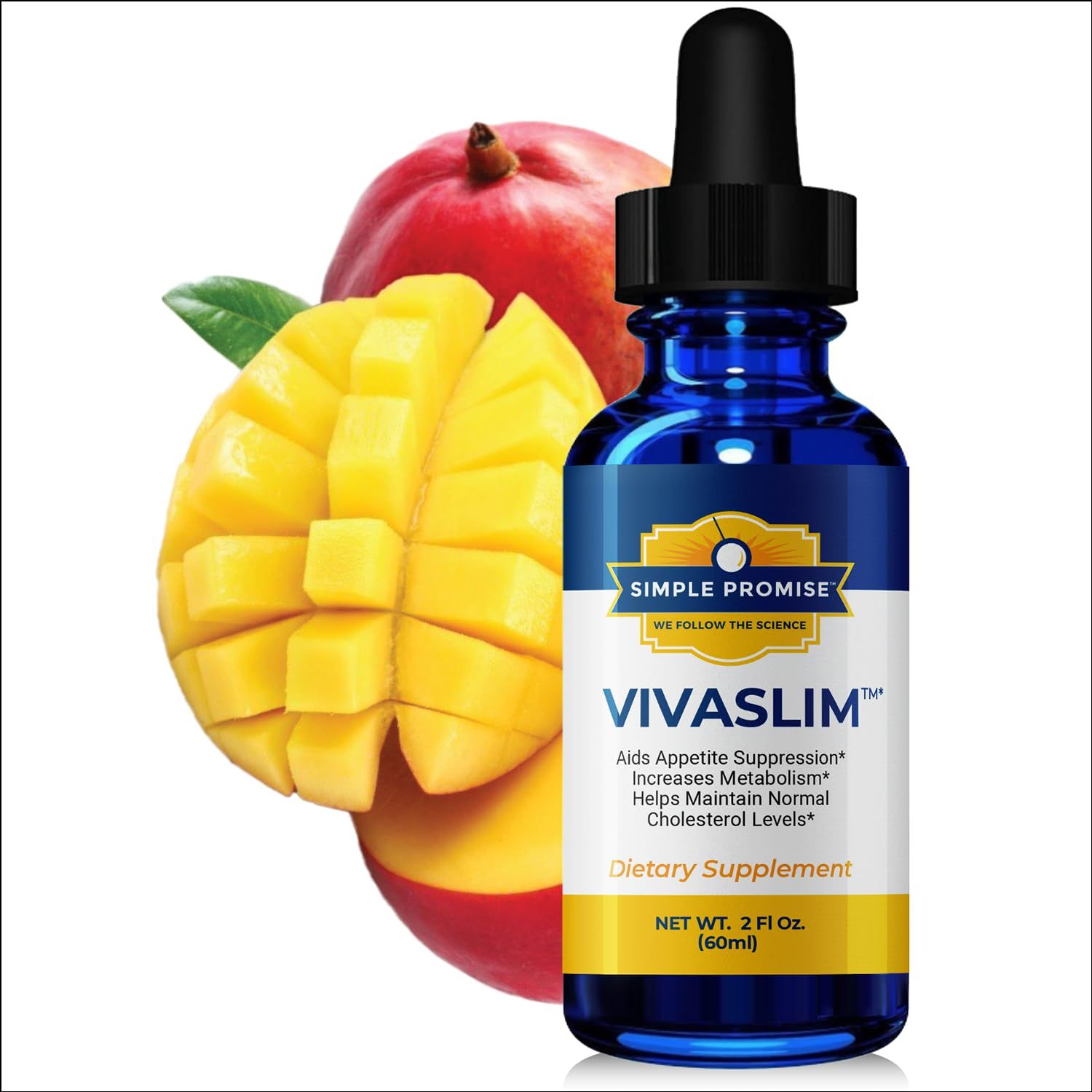 Simple Promise VivaSlim - Liquid Supplement with Maca Root, Rhodiola Rosea African Mango - Supports Metabolism, Appetite Control Weight Management - 2 fl oz