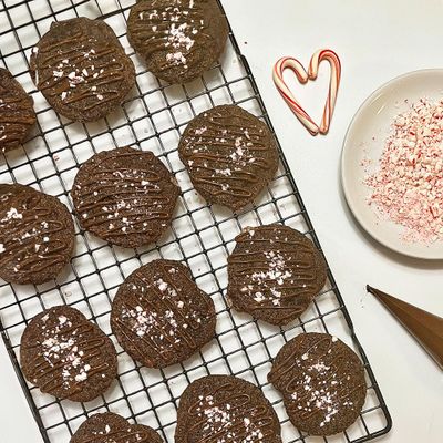 XO Baking Co. Gluten Free Double Chocolate Peppermint Gourmet Cookie Mix; Non-GMO; Kosher; Dairy Free; Peanut Free; No Preservatives; No Artificial Flavors or Colors, 15oz