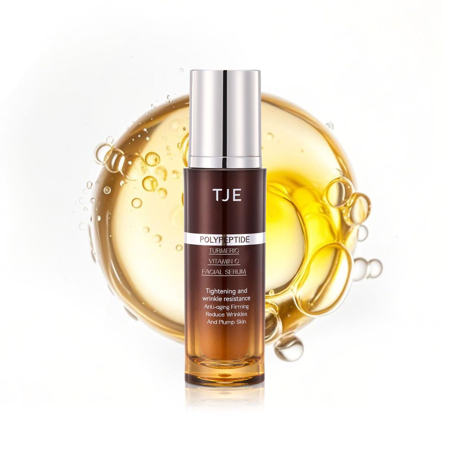 Turmeric Vitamin C Facial Serum - Turmeric Extract Super Vitamin C for Women Men, Hyaluronic Acid for Face, Firming Anti Aging Wrinkle -1 Fl Oz. (1PC)