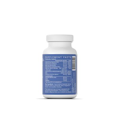 BodyBio - Vitamin B Complex Including B1, B2, B3, B5, B6, Methyl B12, Folinic Acid, 5-MTHF, and B7 to Supports Alertness, Metabolism Immune System, 90 Capsules