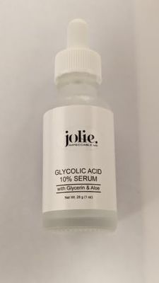 Jolie Glycolic Acid 10 Retexturizing Serum - Anti-Aging Skincare - Refines Skin Texture - Prevents Dehydration - Reduces Wrinkles - Vegan- Gluten Free Net Wt. 28 g 1 oz.