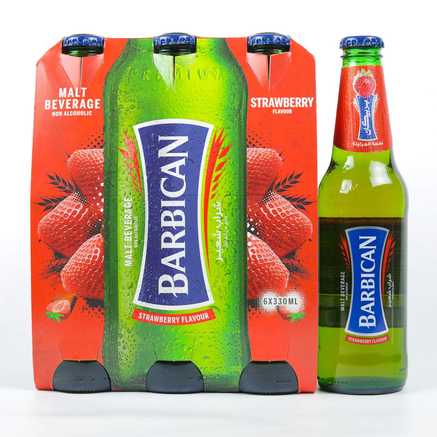 Barbican Strawberry Non-Alcoholic Drink 11.1 fl. Oz. Pack of 24