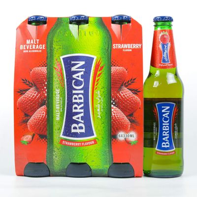 Barbican Strawberry Non-Alcoholic Drink 11.1 fl. Oz. Pack of 24