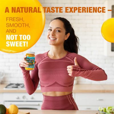Biolore Sea Moss Gel Mango-Pineapple Made in USA Raw Wildcrafted Irish Seamoss Essential Vitamins Trace Minerals Vegan Superfood, Jam, Jelly Sweet Spread Gifts (Mango-Pineapple 8OZ)