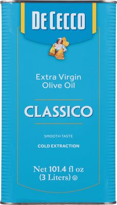 De Cecco Extra Virgin Olive Oil, Classico, Cold Extraction, Great for Cooking Smooth Taste, 101.4 Fl Oz