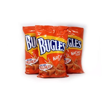 JFS Bugles Nacho Cheese Corn Chips (3 Bags) 7.5 oz