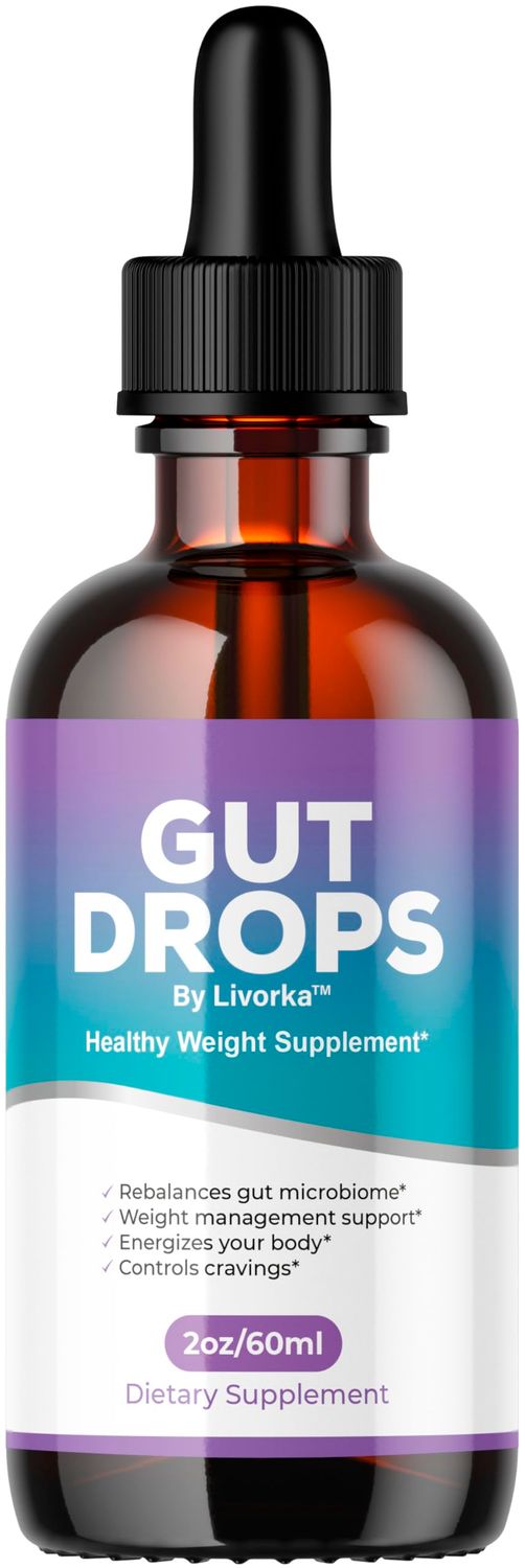 Gut Drops - Official Gutdrop Supplement Premium Formula, Gutdrops All Natural Liquid Support Advanced Formula Healthy Drops Reviews, Gutdrops Healthy Gut Support, 1 Bottle for 1 Month