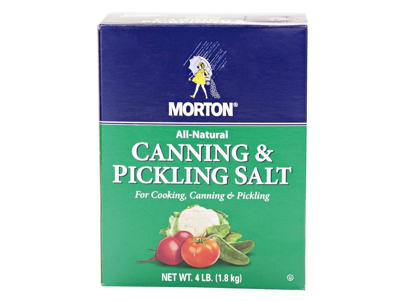 Morton All Natural Canning Pickling Salt, 4 lb. Box