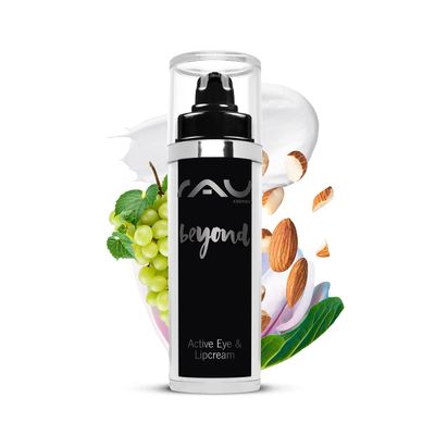 RAU beyond Active Eye Lipcream (1.01 Fl.oz) - Organic moisturizer for lips and eyes - Against dryness, puffiness, wrinkles crow s feet - Anti-Aging Eye Cream - Lip-Cream for chapped lips