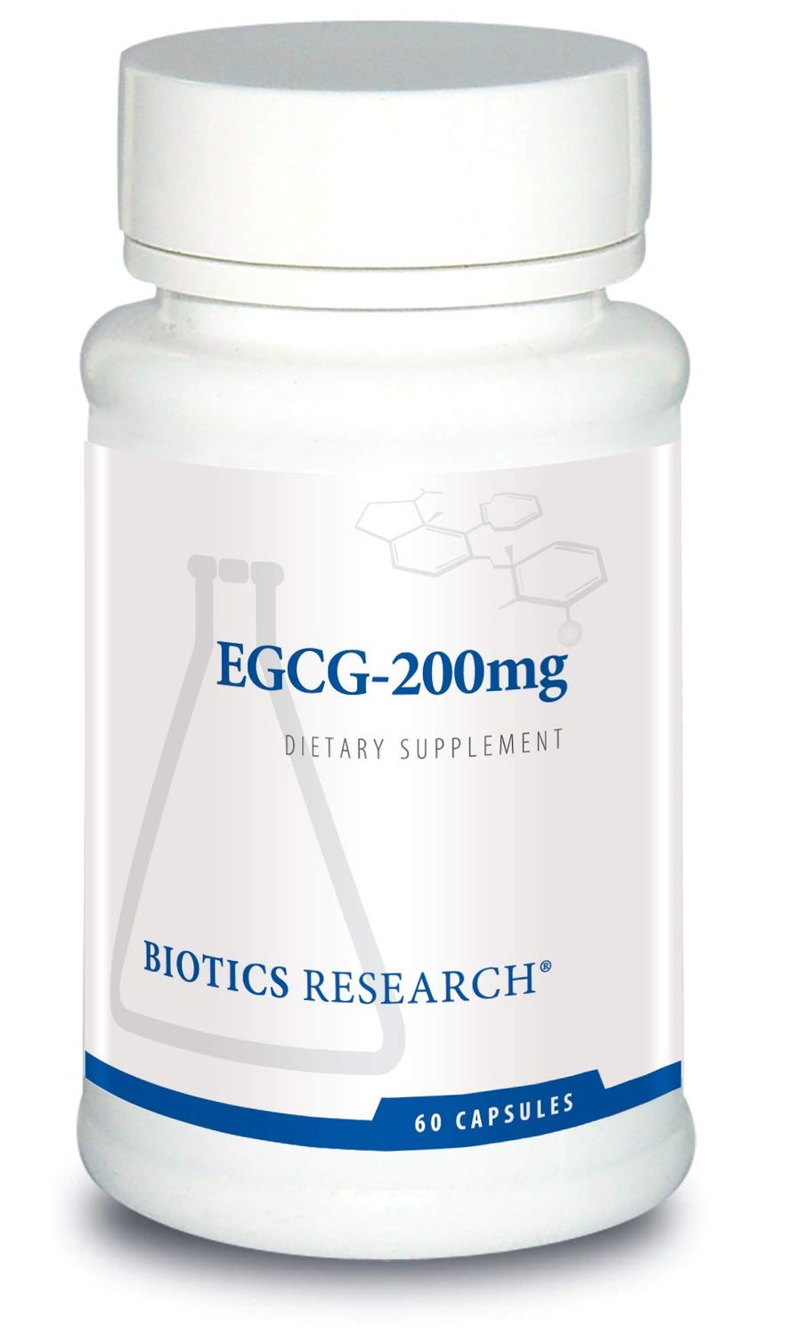 Biotics Research EGCG 200 mg Green Tea Extract, Camellia sinensis, 50 EGCG, Polyphenols, Cardiovascular Support, Neuroprotection, Healthy Immune Function, Maintain Healthy Metabolism, 60 Capsules