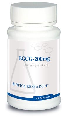 Biotics Research EGCG 200 mg Green Tea Extract, Camellia sinensis, 50 EGCG, Polyphenols, Cardiovascular Support, Neuroprotection, Healthy Immune Function, Maintain Healthy Metabolism, 60 Capsules