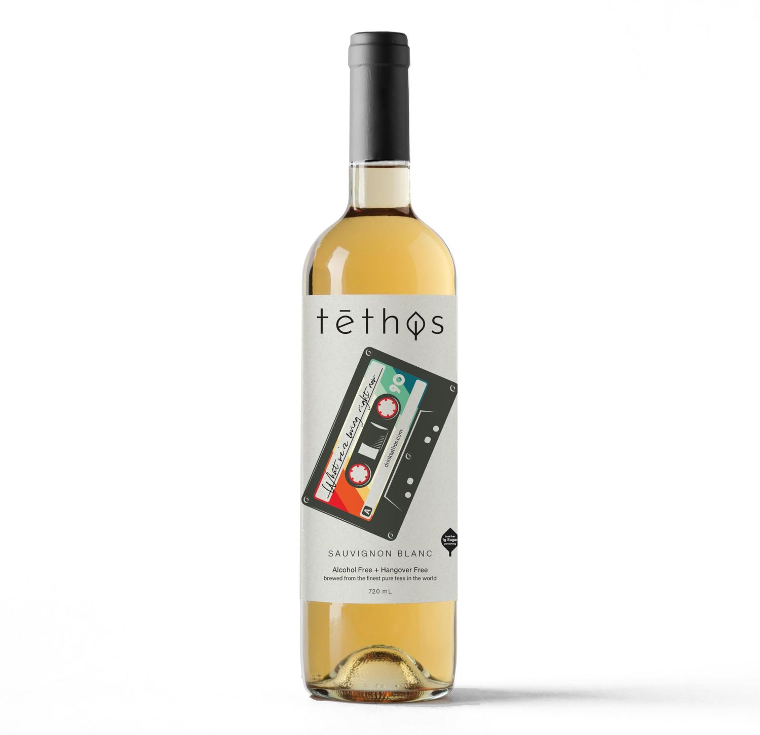 T thos Social Tonic - Sauvignon Blanc Tea Non-Alcoholic Wines for social gatherings, parties, and celebrations or gifts for the foodie, zero proof, pregnant, dry January lover
