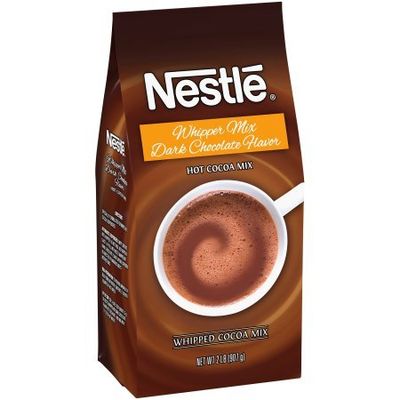 Nestle Hot Chocolate Mix, Whipper Mix, Dark Chocolate Flavor Hot Cocoa, Bulk Whipped Cocoa, 2 lb Bag (Pack of 12)