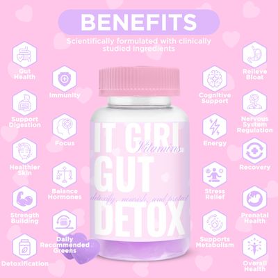 Gut Health Gummies for Women, Vegan Gut Support Superfood Greens, Digestive Enzymes, Probiotics, 3 Billion CFUs, Organic Detox, Feminine Hormone Balance, Immunity, Metabolism, Bloat, Multivitamin