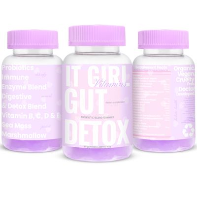 Gut Health Gummies for Women, Vegan Gut Support Superfood Greens, Digestive Enzymes, Probiotics, 3 Billion CFUs, Organic Detox, Feminine Hormone Balance, Immunity, Metabolism, Bloat, Multivitamin