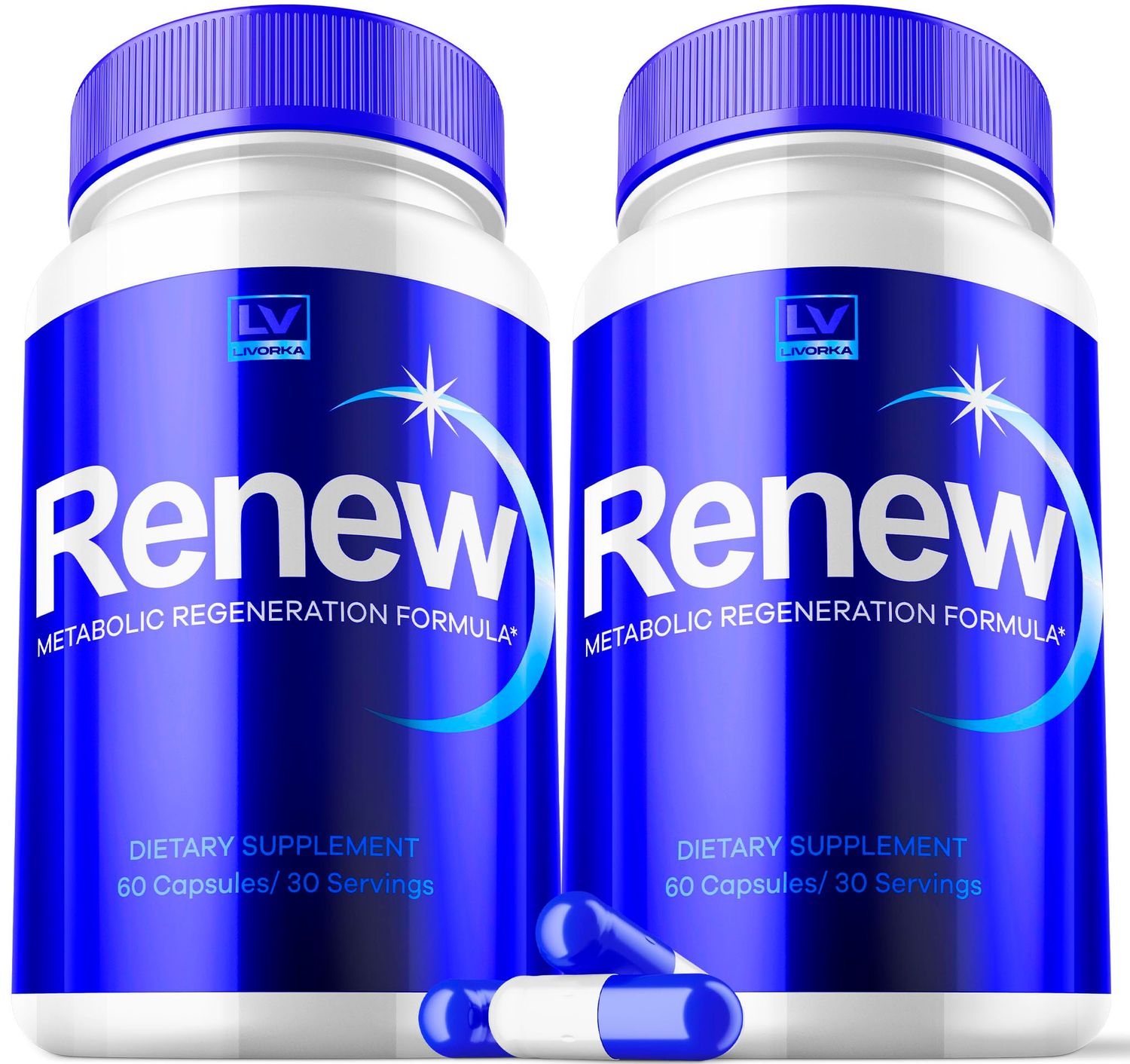2 Pack - Renew, Renew Capsules, Renew Pills, Renew Capsules Advanced, Renew Maximum, 120 Capsules for 2 Months