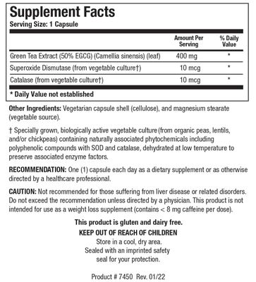 Biotics Research EGCG 200 mg Green Tea Extract, Camellia sinensis, 50 EGCG, Polyphenols, Cardiovascular Support, Neuroprotection, Healthy Immune Function, Maintain Healthy Metabolism, 60 Capsules