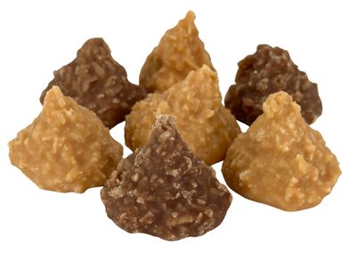 Caramel and Chocolate Coconut Tips Fudge Stacks, 1 Pound