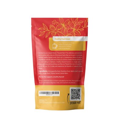 Thyroid Hero for Thyroid Balance Support Herbal Tea with 8 Functional Herbs for Thyroid Health (35 Tea bags Included)