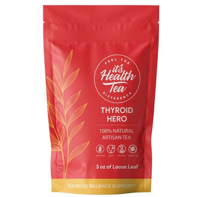 Thyroid Hero for Thyroid Balance Support Herbal Tea with 8 Functional Herbs for Thyroid Health (35 Tea bags Included)