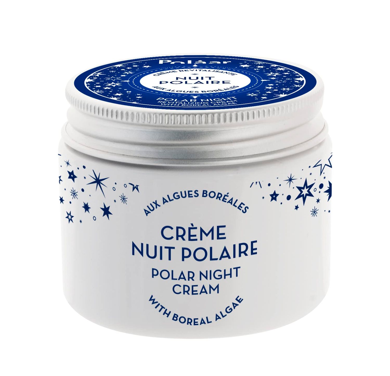 Pol ar - Polar Night Revitalizing Cream with Boreal Algae - Smoothing, Regenerating, Detoxifying Moisturizing Night Cream - Vegan, Cruelty Free, Made in France - 1.7 fl oz