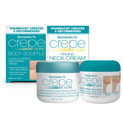 Dermactin Crepe Be Gone Classic Body Souffle 3 oz. AND Firming Neck Cream 3 oz. (2-PC SET)