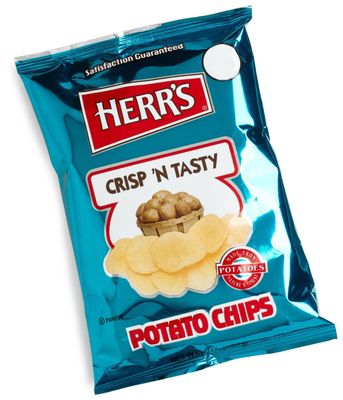 Herr&#39;s Potato Chips, Crisp &#39;n Tasty, 1-Ounce Bags (Pack of 42)