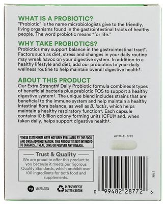365 by Whole Foods Market, Probiotic Prebiotic Extra Strength Adult 10Bn CFU, 30 Count