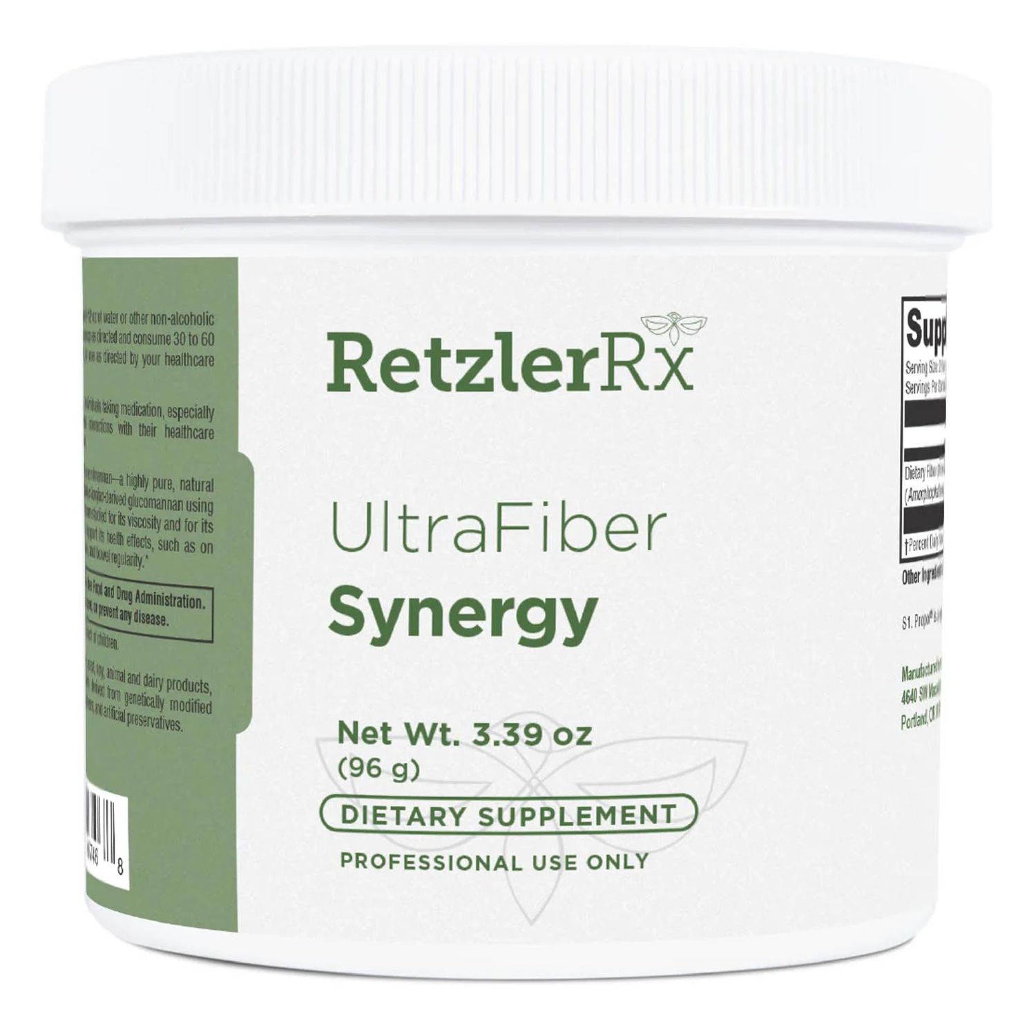 HormoneSynergy Ultra Fiber Lean Powder Supplement - Natural Soluble Propolmannan for Satiety Digestive Health - Prebiotic Fiber for Bowel Regularity - Gluten-Free, Non-GMO Formula