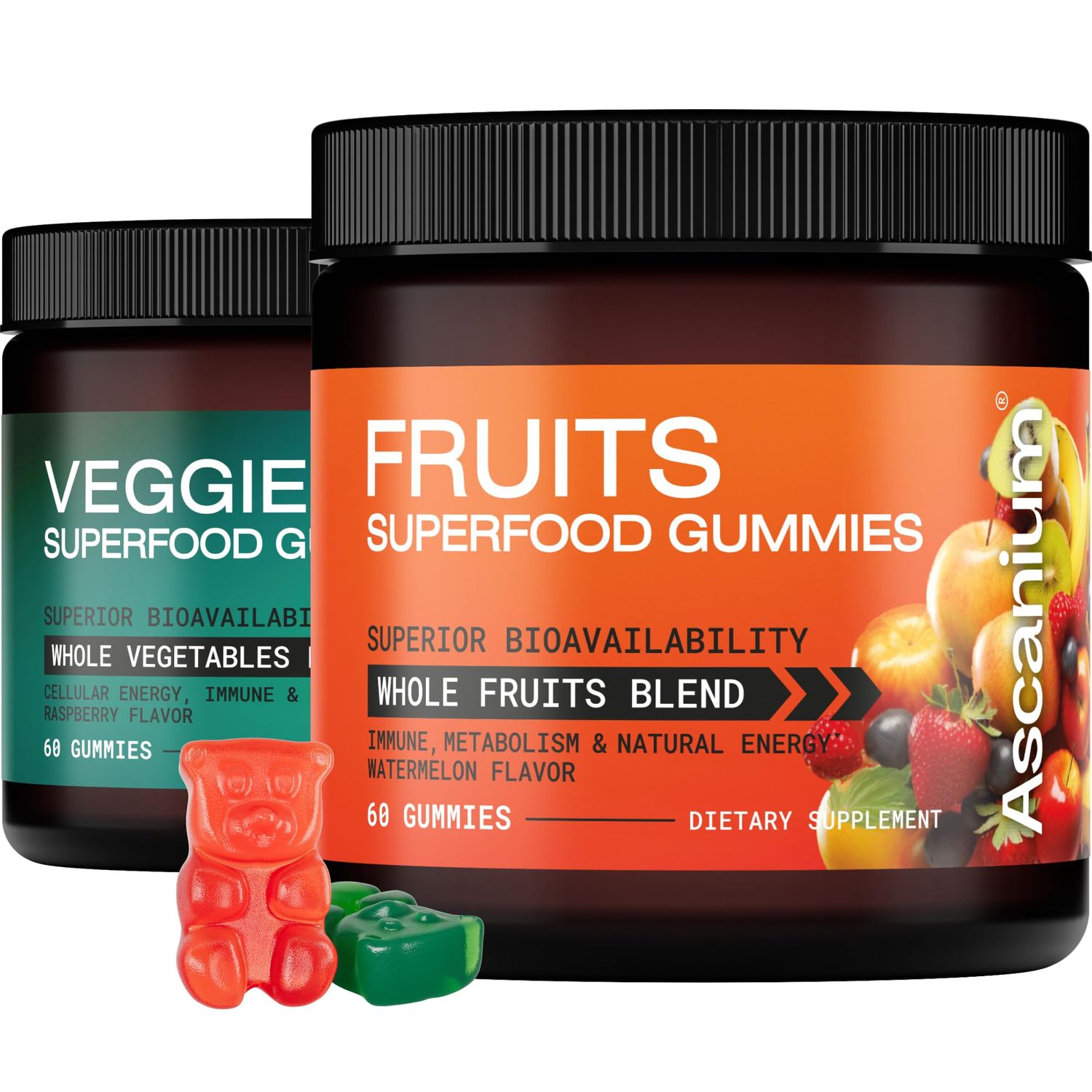 Ascanium Fruits and Veggies Gummies