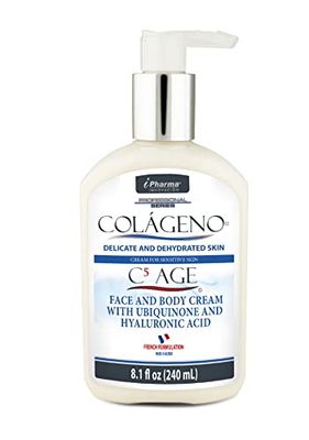 C5 Age Anti-Aging Anti-Wrinkle Cream with 5 Collagen Peptides - Hydrating Firming Facial Body Treatment for Younger, Smoother Skin IPHARMA