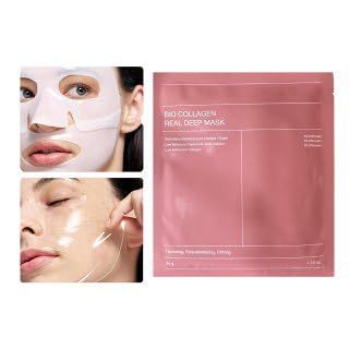 Bio-Collagen Sleeping Mask - Intense Hydration Firming Treatment, Korean Skincare, Overnight Facial Mask for Women, 4-Pack