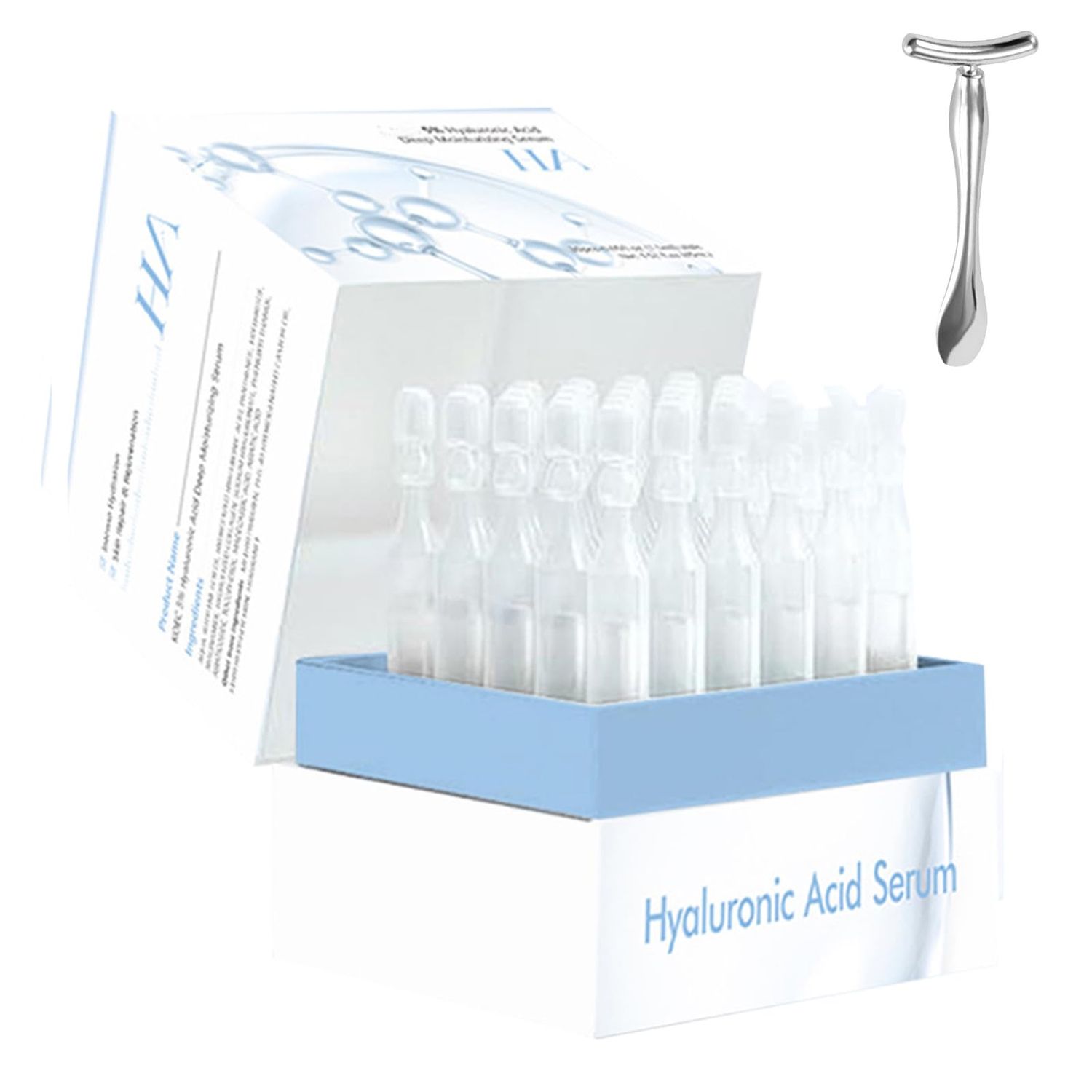 Hyaluronic Acid Serum,Turmskin 3 Ultra-Hydrating Vials, Ultra Hydrating Serum, Wake Nature Perfection Hyaluronic Acid (1 pack, Unscented)