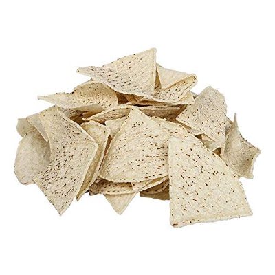 Mission Foods Pre-Cut Unfried White Corn Tortilla Chips - 4 Cut, 30 Pound -- 1 each.