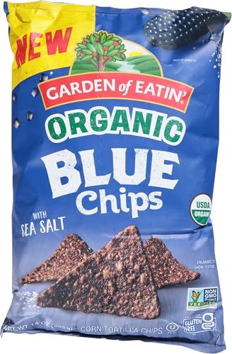 Garden of Eatin&#39; Organic Blue Corn Tortilla Chip 14 oz
