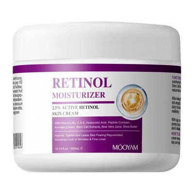Retinol Cream for Face, Face Moisturizer with Collagen Hyaluronic Acid, Anti Aging and Wrinkles Cream for Tightening Skin, Retinol Day Night Face Cream for Women and Men 10.15Oz