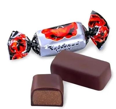 Ukrainian Chocolate Candy Red Poppy Chervoniy Mak Weight: 12oz